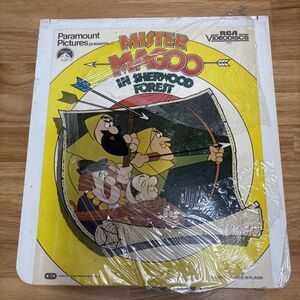 Vintage Mister Magoo RCA Videodisc-In Sherwood Forest NOS